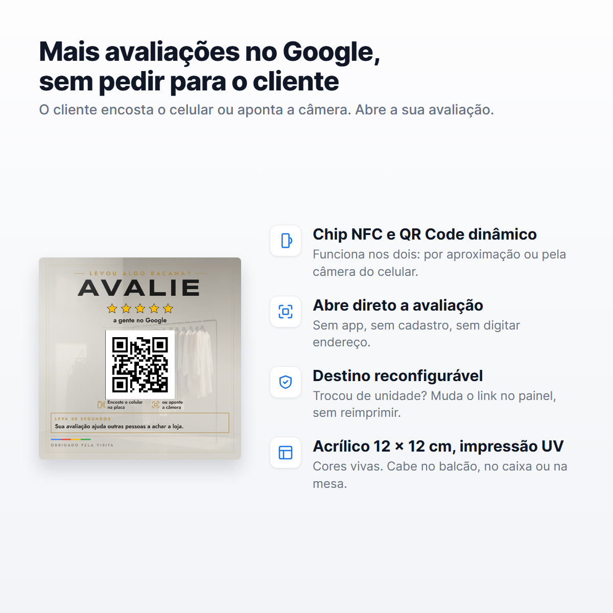 Placa de Avaliação Google Boutique - Foto 4 de 5 - Spot5