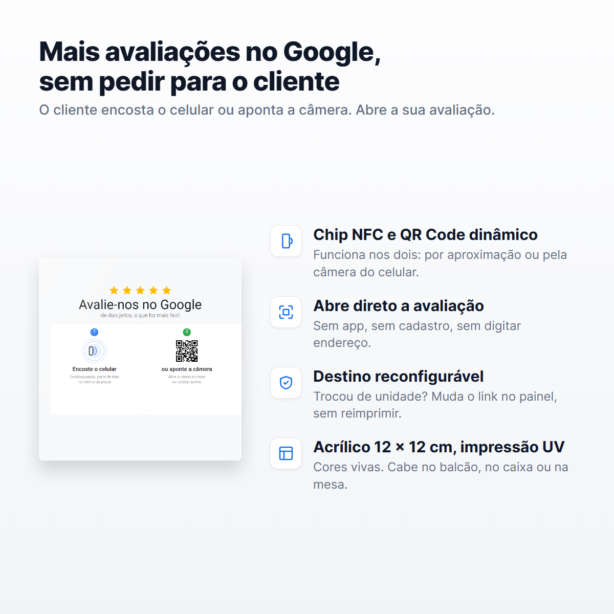 Placa de Avaliação Google Dois Jeitos - Foto 4 de 5 - Spot5