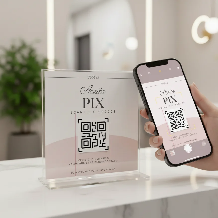 Placa QR Code PIX - Foto 3 de 5 - Spot5